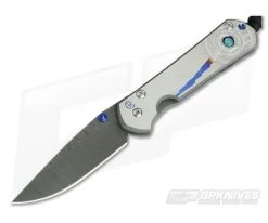 Chris Reeve Damascus Small Sebenza 21 Unique Graphic Opal Mosaic Triplet