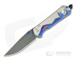 Chris Reeve Small Sebenza 21 Nichols Damascus Night Sky with Mother of Pearl S21-1056