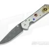Chris Reeve Small Sebenza 21 Nichols Damascus Solar System with Pyrite 1058-07