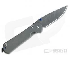 Chris Reeve Small Sebenza 31 Left Handed Boomerang Damascus Drop Point