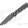Chris Reeve Small Sebenza 31 Boomerang Damascus Bog Oak Inlaid Folding Knife