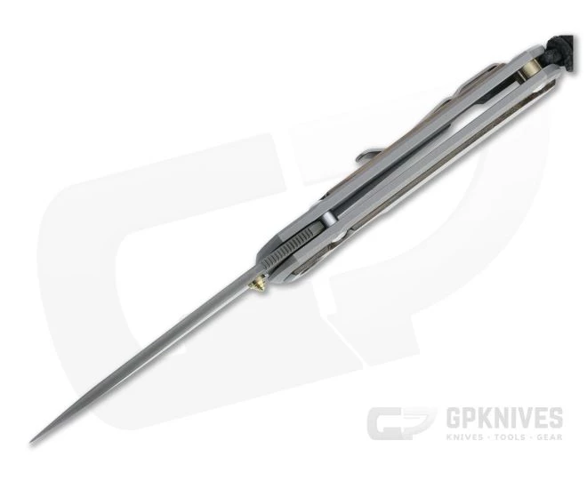 Chris Reeve Small Sebenza 31 Raindrop Damascus Bog Oak Inlaid Folding Knife 001 - Image 3