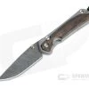 Chris Reeve Small Sebenza 31 Boomerang Damascus Macassar Ebony Inlaid Titanium Folding Knife 002