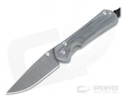 Chris Reeve Small Sebenza 31 Ladder Damascus Black Micarta Inlay Folding Knife 002