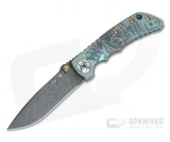 Spartan Harsey Folder Special Edition Plague Doctor Nichols Damascus Folder 034