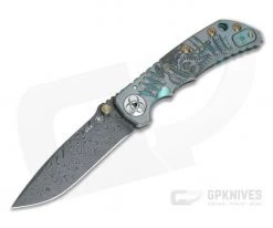 Spartan Harsey Folder Special Edition Plague Doctor Nichols Damascus Folder 037