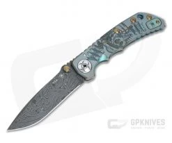 Spartan Harsey Folder Special Edition Plague Doctor Nichols Damascus Folder 040
