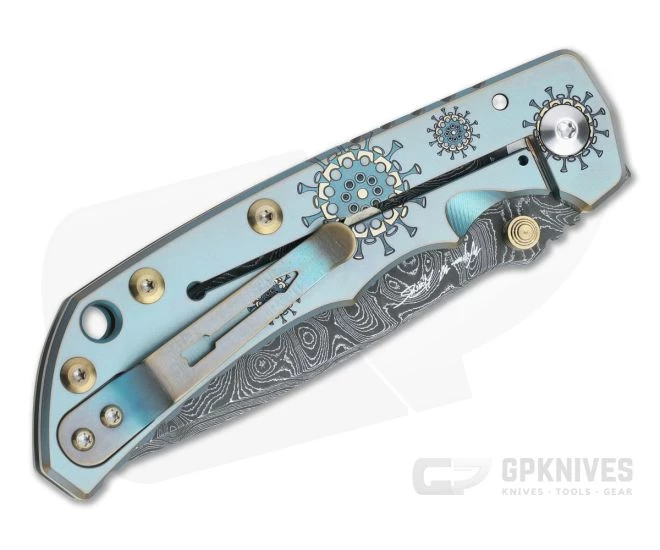 Spartan Harsey Folder Special Edition Plague Doctor Nichols Damascus Folder 040 - Image 2