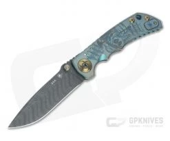 Spartan Harsey Folder Special Edition Plague Doctor Nichols Damascus Folder 049
