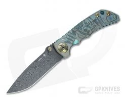 Spartan Harsey Folder Special Edition Plague Doctor Nichols Damascus Folder 052
