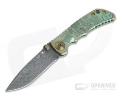 Spartan Harsey Folder Special Edition Plague Doctor Nichols Damascus Folder 063